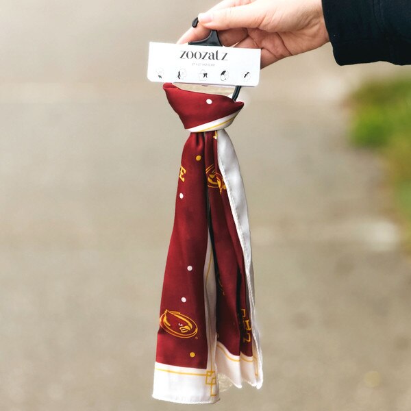 ZooZatz I-State Cardinal and Gold Satin Hair Scarf
